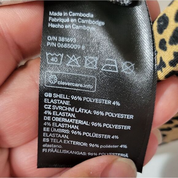 Divided H&M long sleeve leopard print dress - Picture 2 of 9